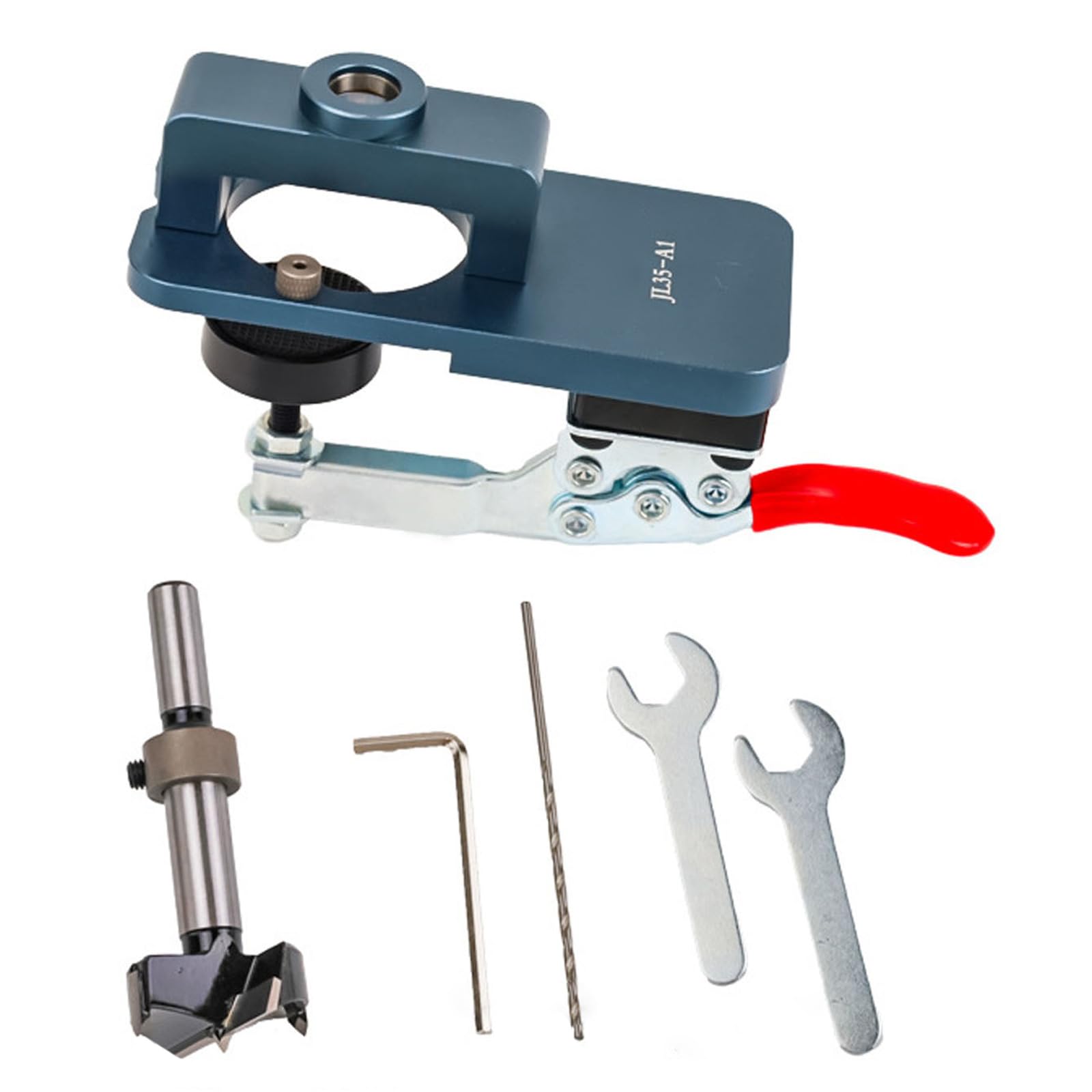 Tsophreniq Woodworking 35Mm Concealed Hinge Jig Hole Opener Cabinet Door Punching Locator Puncher Locator Opener