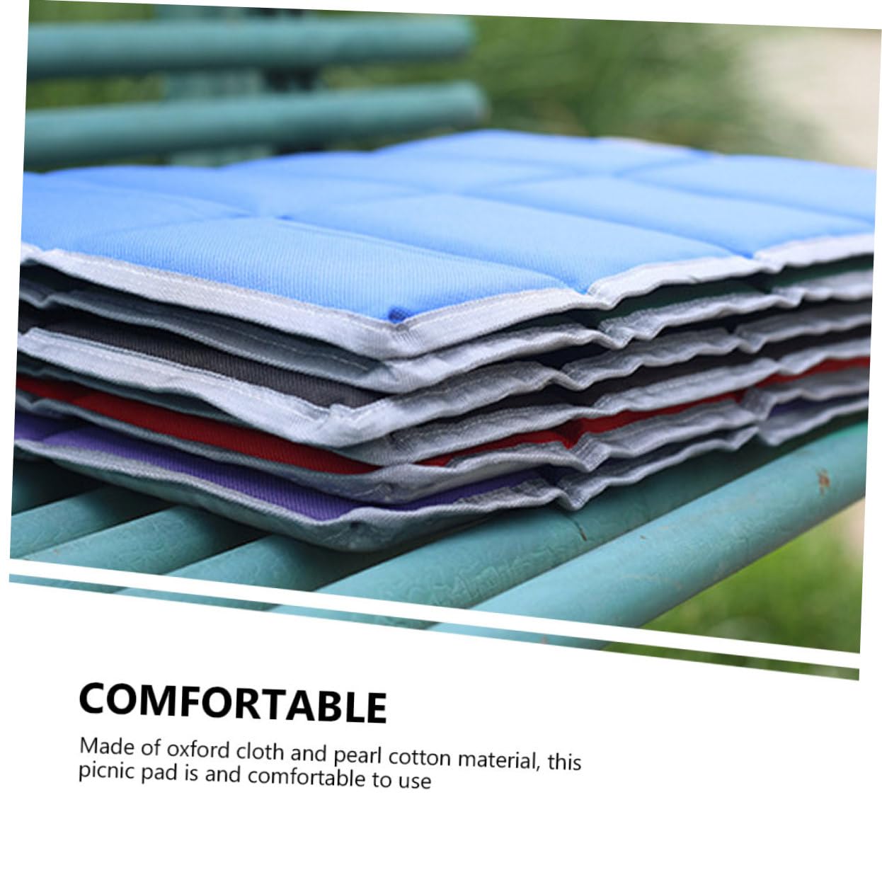 balacoo 2pcs Seat Cushion Pad Park Pad Portable Seat Pad Small Seat Cushion Outdoor Cushion Park Foam Mat Cushion for Outdoor Picnic Mat Foldable Cushions Pearl Cotton 00d On Foot, 39x29.5cm