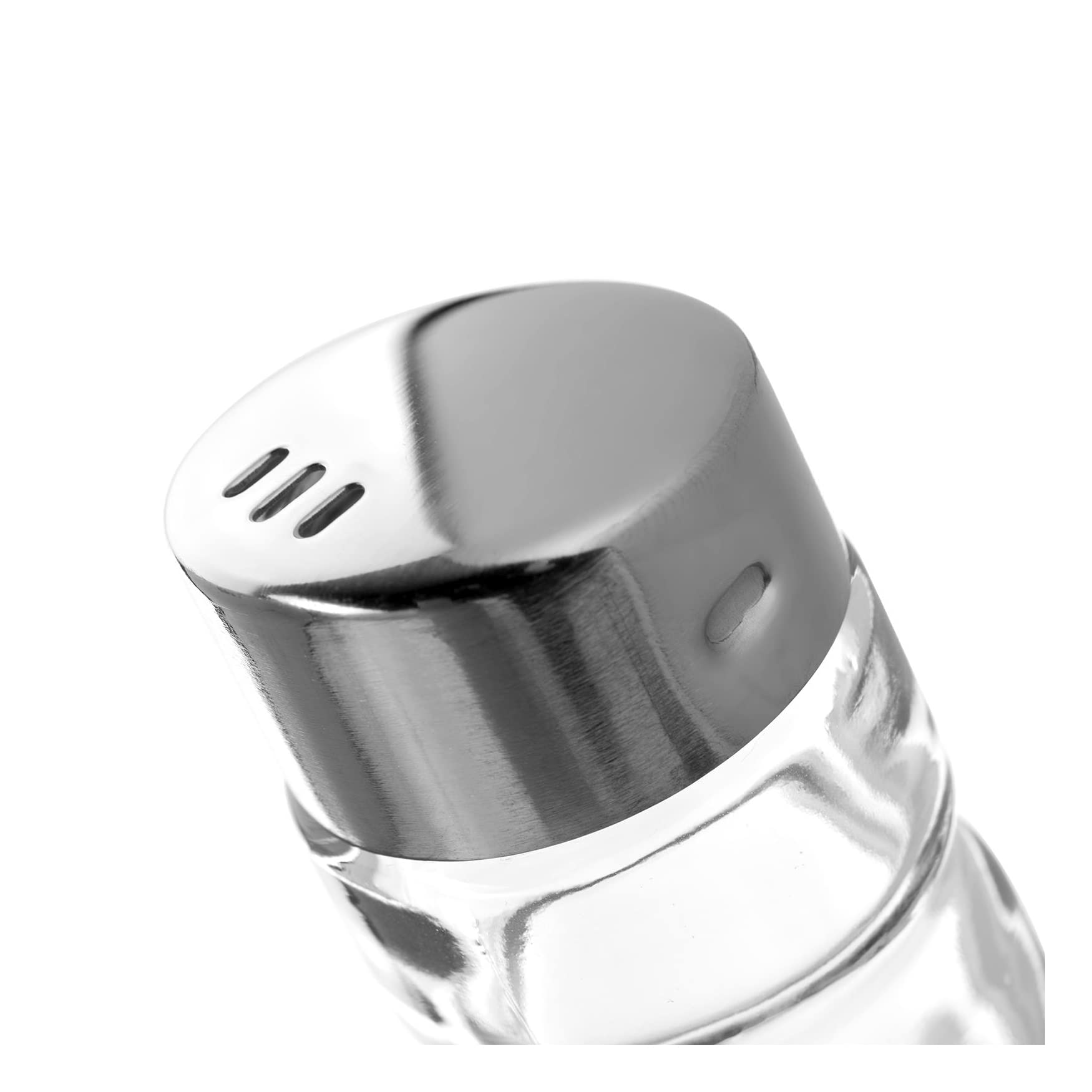 Westmark Contenitori per spezie universali, 12 pezzi, Capacità: 40 ml l'uno, Vetro/Acciaio inox, Wien, Argento/Trasparente, 650722E2