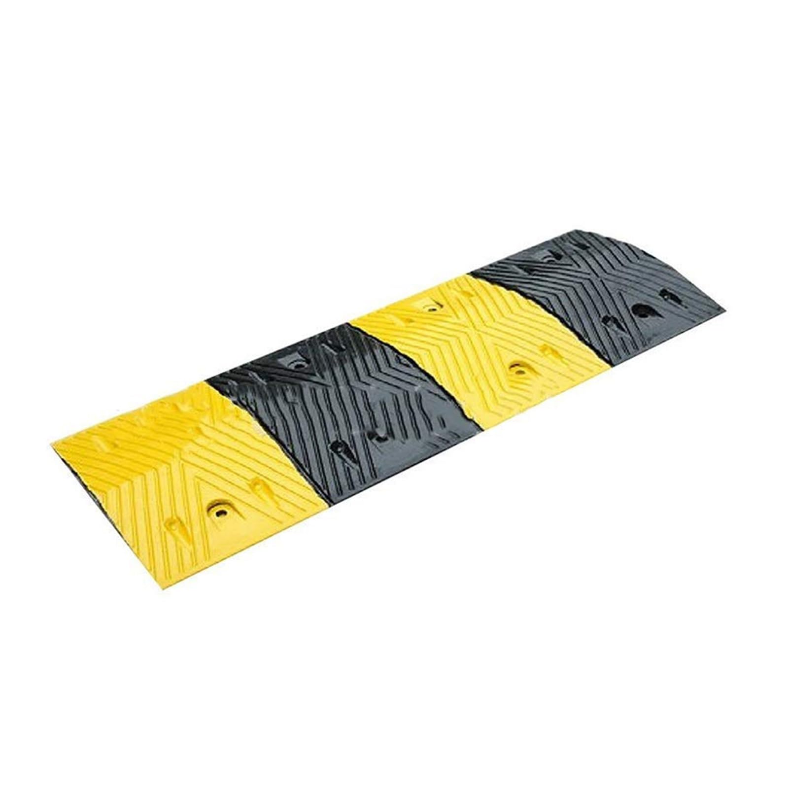 HTTGDGDH Speed Humps, Speed Ramps, Rubber Road Bumps, Yellow And Black Rubber, For Asphalt Concrete Gravel Driveways Indoor And Outdoor,