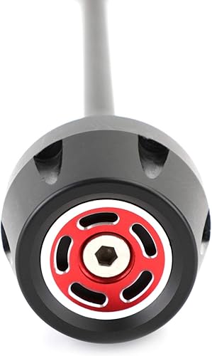 Miniatura 7 de MAD HORNETS - Deslizador de rueda de horquilla de eje delantero + trasero para Du-cati Scrambler 400 800 1100, color rojo