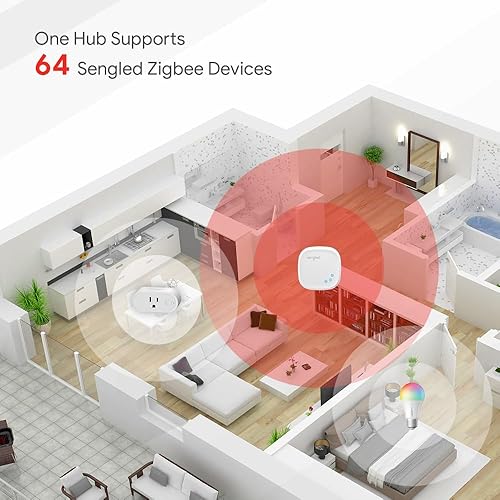 Miniatura 4 de Sengled Bombilla inteligente, cambia de color, funciona con Alexa, Google Home e IFTTT, A19 E26 LED regulable RGB multicolor, bombillas