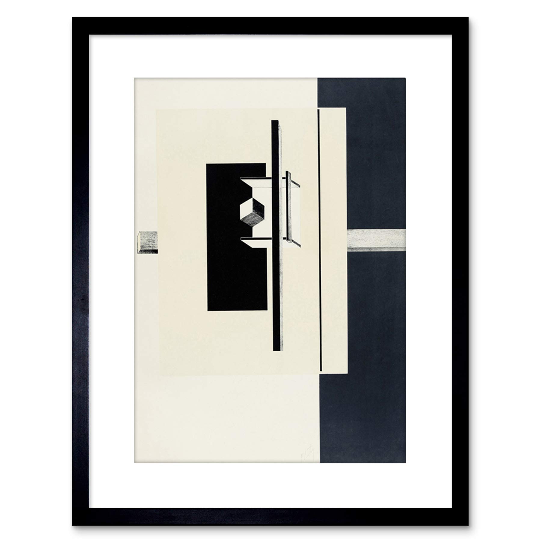 Wee Blue Coo PAINTING EL LISSITZKY 1O KESTNERMAPPE PROUN PROUN FRAMED ART PRINT F97X12044