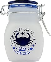 Vista 13 de Signo del zodiaco Escorpio Cuarto Oz (125ml) Frasco de almacenamiento de vidrio hermético y a prueba de olores, 3.25' (Signo de astrología Escorpio)