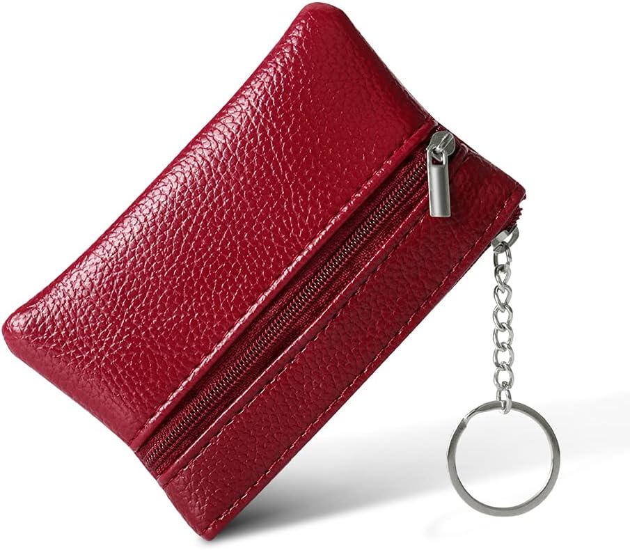 lmytdoWomen's Wallet, Coin Purse Women PU Leather Small Purse Fashion Short Purse Mini Pouch Change Wallet with Keychain and Zipper Pocket for Women and Teens Girls