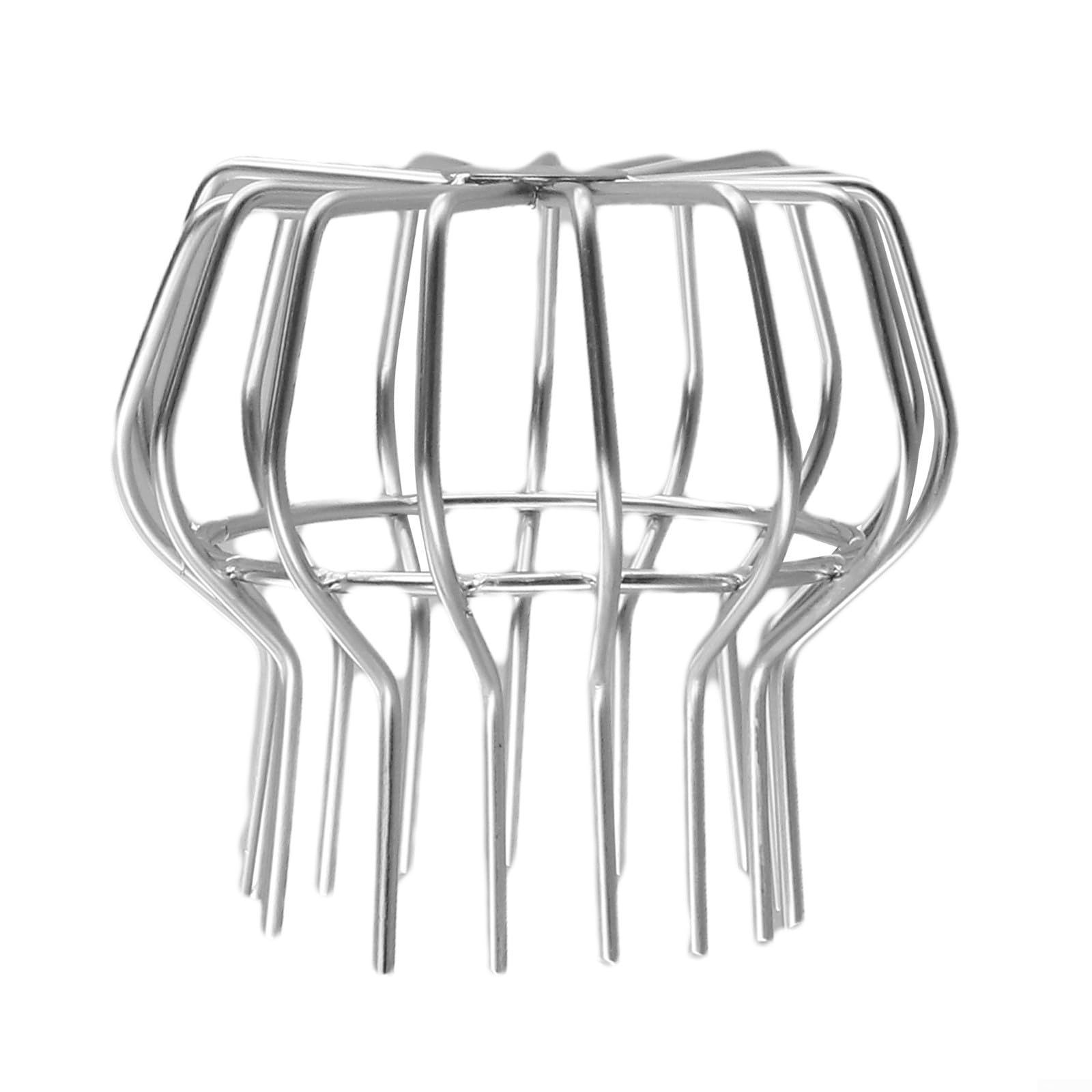 Rete di scarico per tetto grondaia in acciaio inox 304 per proteggere pluviali da foglie e accumuli di detriti (200 mm)