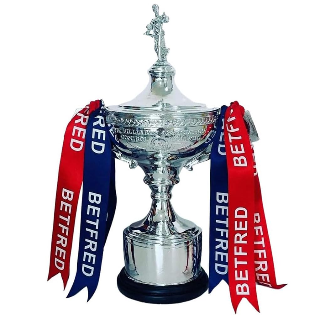 YYDSTES Snooker Champion Trophy, 14" Resin Plated Finish Silver Awards Cup