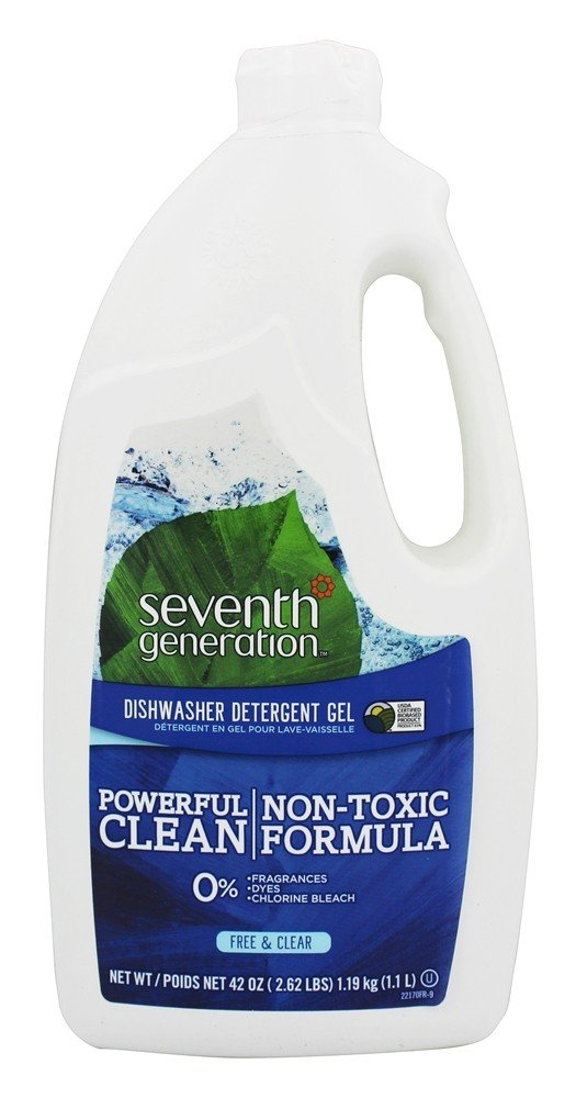 Seventh Generation Free & Clear Scent Gel Dishwasher Detergent 42 oz.U.S. EPA Safer Choice