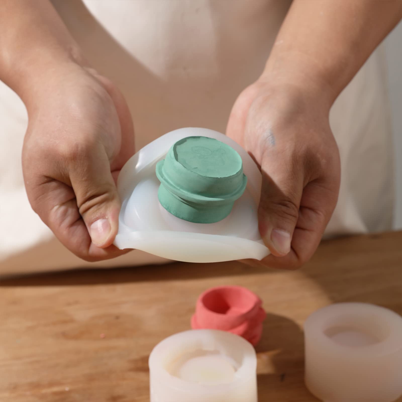 Bougie Bonhomme De Neige Avec Son écharpe - 100% Cire D'abeille