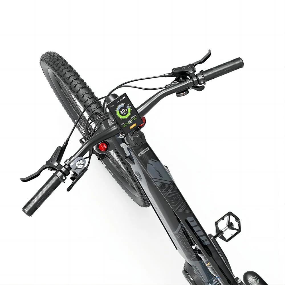 LANKELEISI GT800 E Bike Herren Mountainbike 29 Zoll Fully Mittelmotor Grau | 12 Gang Schaltwerk, 48V 20Ah Akku, Hydraulische Scheibenbremsen, Pedelec, Elektrofahrrad für Damen und Herren, MTB