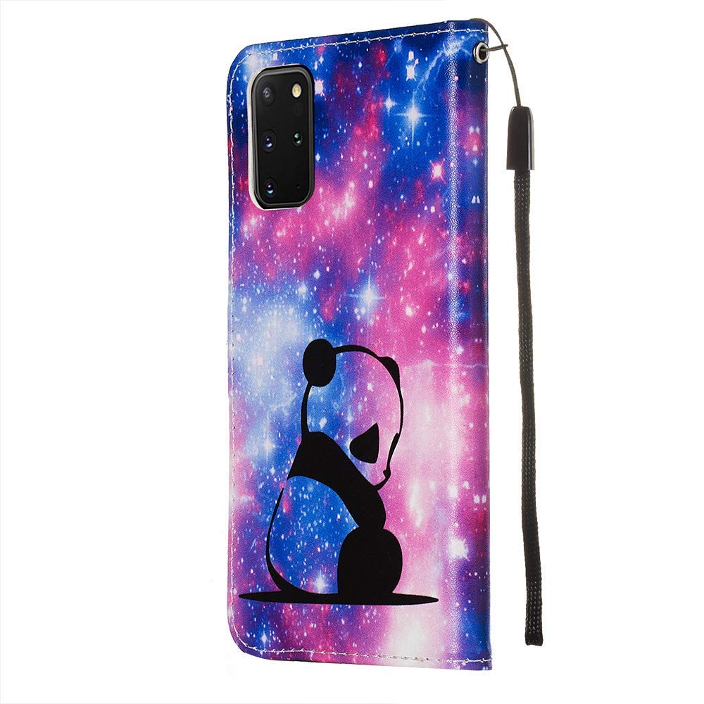 LEMAXELERS Custodia Portafoglio Con Gufo Per Samsung Galaxy S20 Ultra | Flip Cover In Pelle Con Rilievo Brillantini, Supporto Integrato E Chiusura Magnetica, Rosa - 4