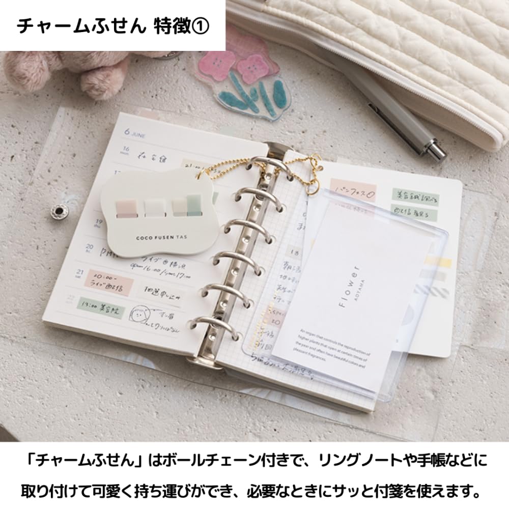 海外　限定　ふせん Amazon.co.jp: カンミ堂 ココフセン タス チャームふせん