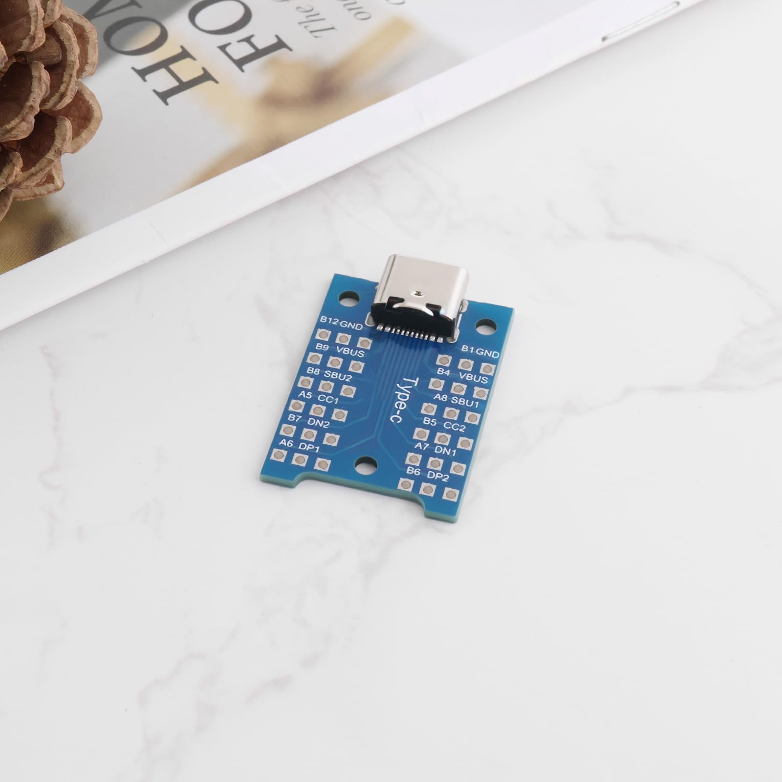 DIY 12pin USB 3.1 Type-C USB-C Male Plug Socket Kabel Adapter PCB 56k Weerstand, USB 3.1 Type-C USB-C 12pin Connector Breakout PCB Board (Mannelijk DIY 12pin USB 3.1 Type-C USB-C Male Plug Socket Kabel Adapter PCB 56k Weerstand, USB 3.1 Type-C USB-C 12pin Connector Breakout PCB Board (Mannelijk