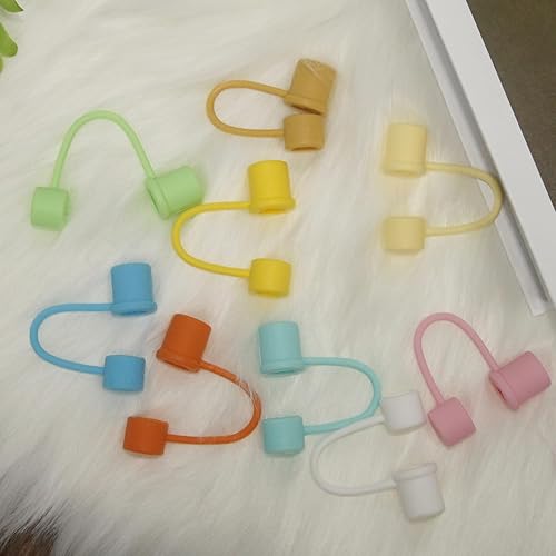 Miniatura 7 de Haloward Fundas de silicona reutilizables para popotes de 0.4 pulgadas y se adaptan a los vasos más calientes de Estados Unidos, para StanleySimple