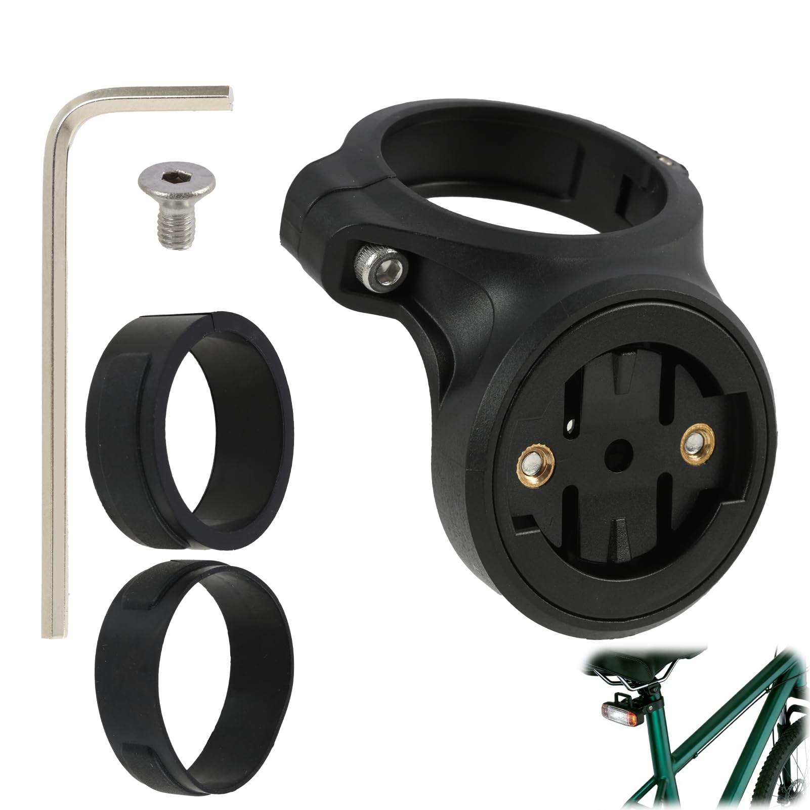 Uchwyt do Garmin Varia – wytrzymały uchwyt rowerowy do Garmin Varia RTL510, RTL515, RVR315, światło tylne, tylne światło radarowe, sztyca podsiodłowa, montaż Quarter Turn, do 27,2 mm, 30,9