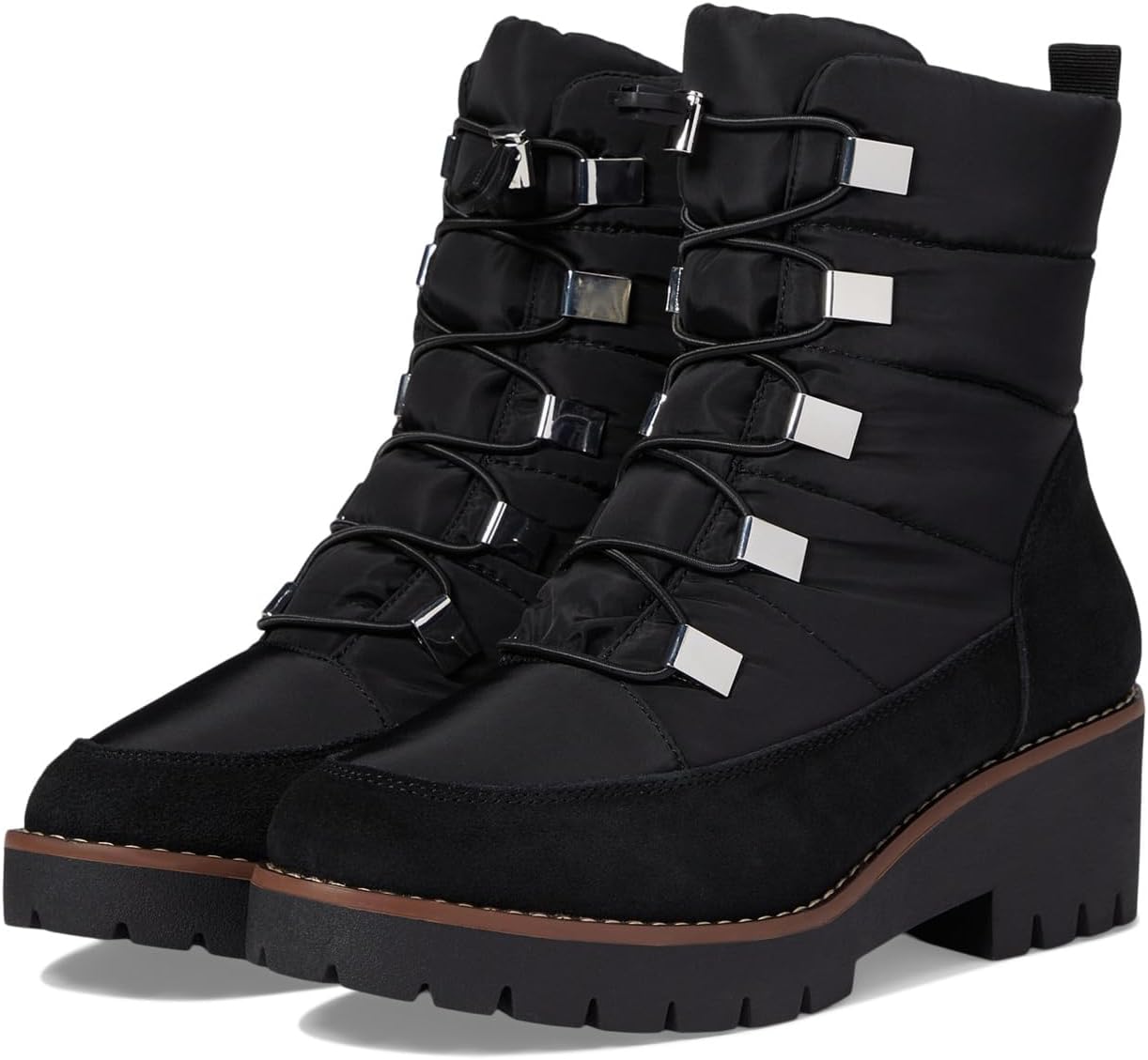 Blondo Women's Daylor Waterproof Ankle Boot, Black Nylon, 9