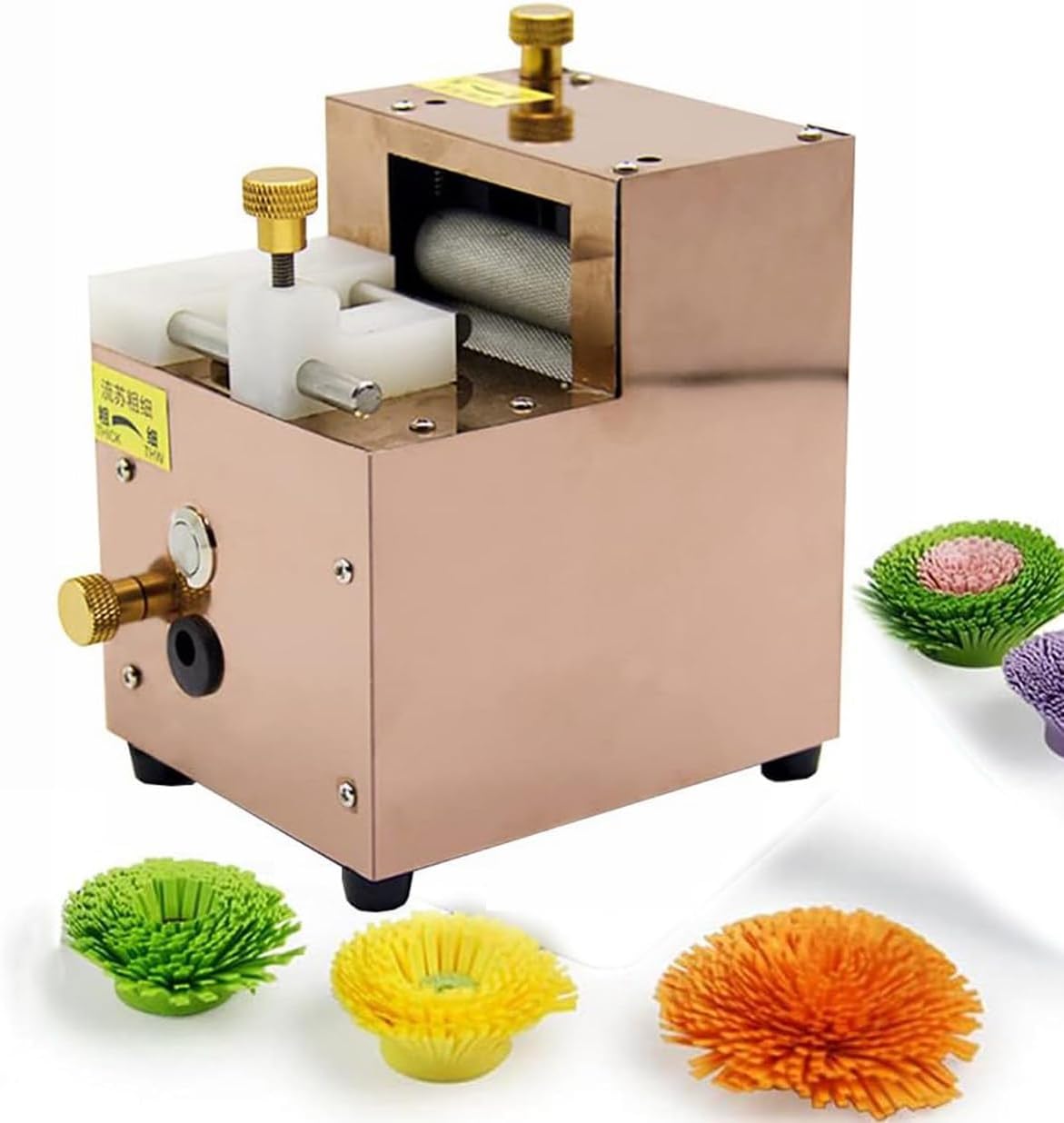 DOrorO DIY Quilling Tassel Cutting Machine, Paper Art Tassel Paper-Rolling Machine 3D Colorful Handmade Paper Fringed Flower Roll Paper Flower Maker,Rosegold