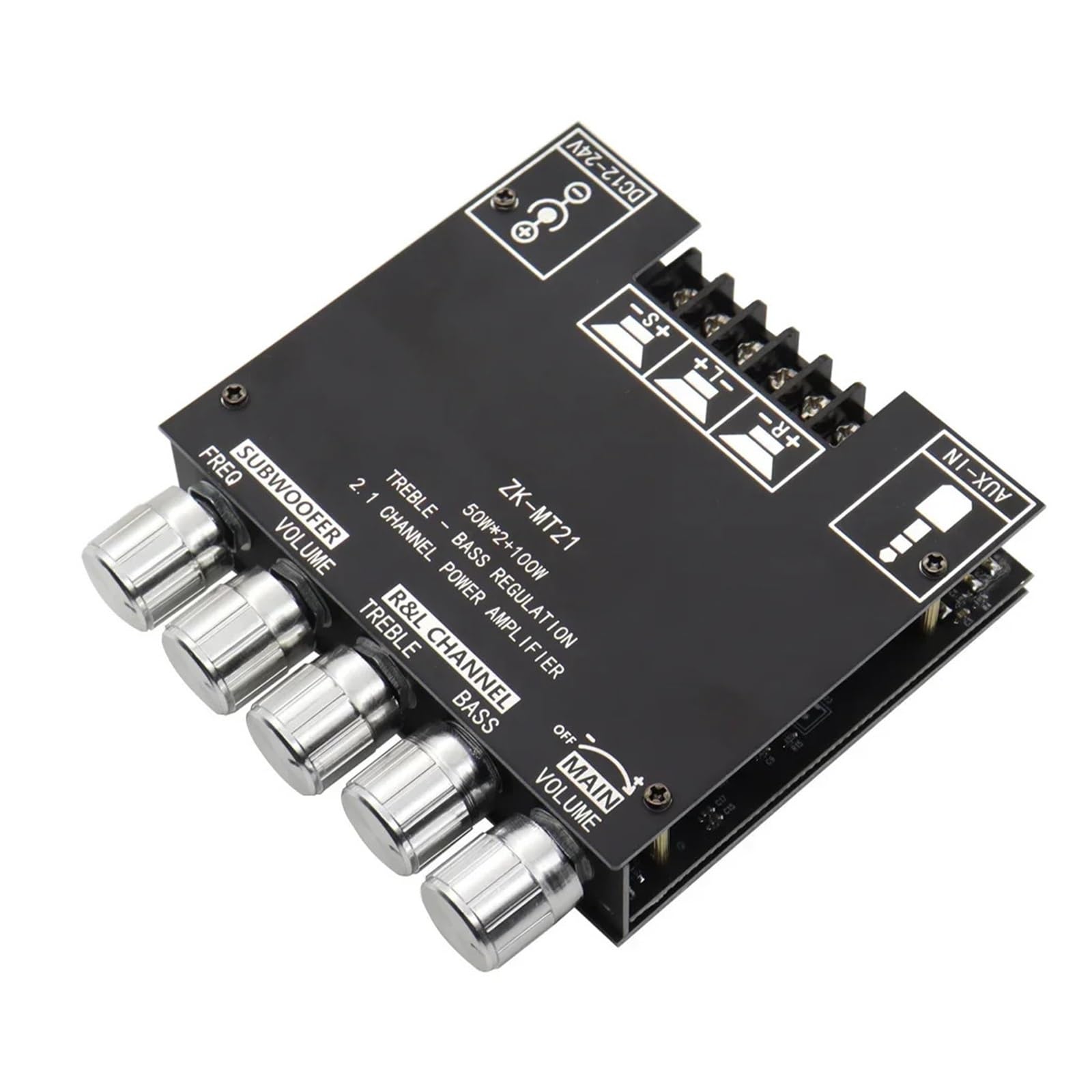 Bluetooth 5.0 Bass Amplifier Digital Power Amplifier Board 2.1 Channel Subwoofer Stereo