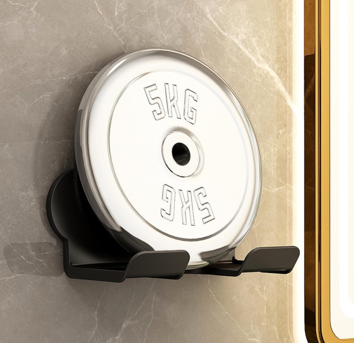 KJOET 高耐久 ヘアドライヤーラック ヘアドライヤーホルダー 収納ボックス付き (ブラック)