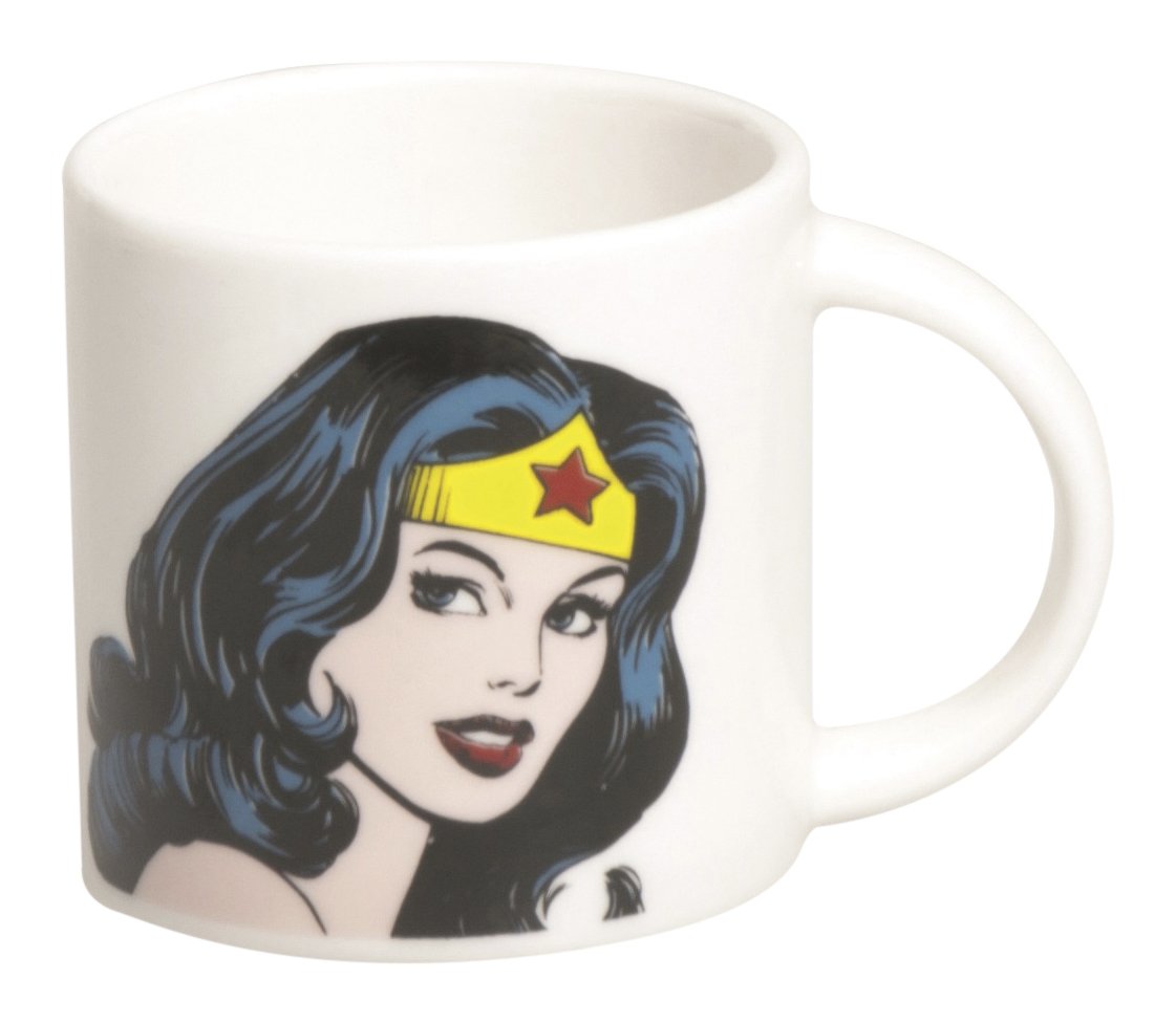 Excelsa Super Heroes Coffee Mug Wonder Woman 5.9x5.9x5.9 cm Bianco