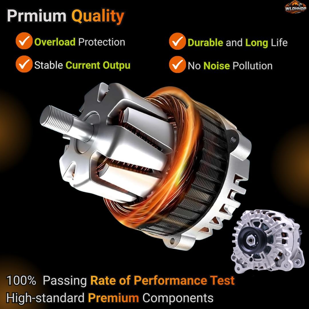 FG23S065 06E903023B 12V 220A Alternator Compatible with Audi Q7 2013 2014 2015 V6 3.0L GAS Supercharged TFSI CW 6-Groove High Output Electrical Generator 6E903023B 11821 A3123 439816 440470