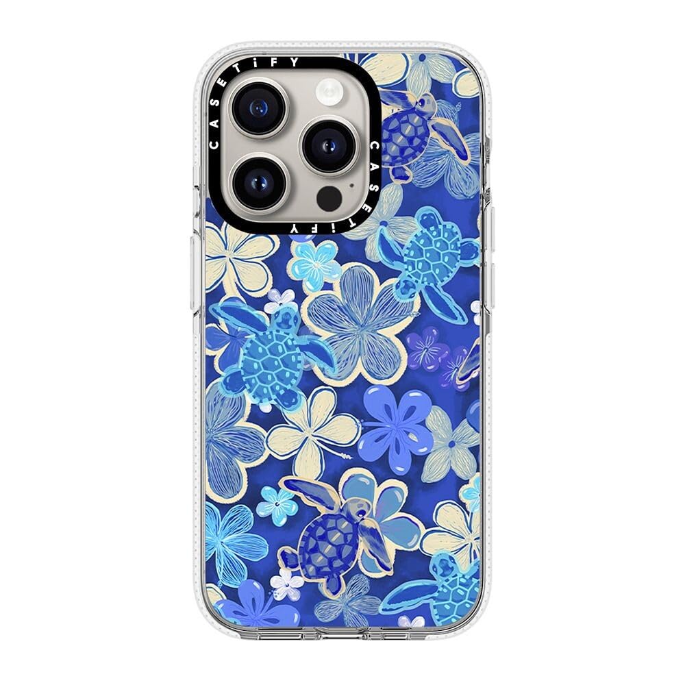 CASETiFY Clear iPhone 15 Pro Case [Not Yellowing 3X Military  Grade Drop Protection/Magsafe] Ocean Child Clear