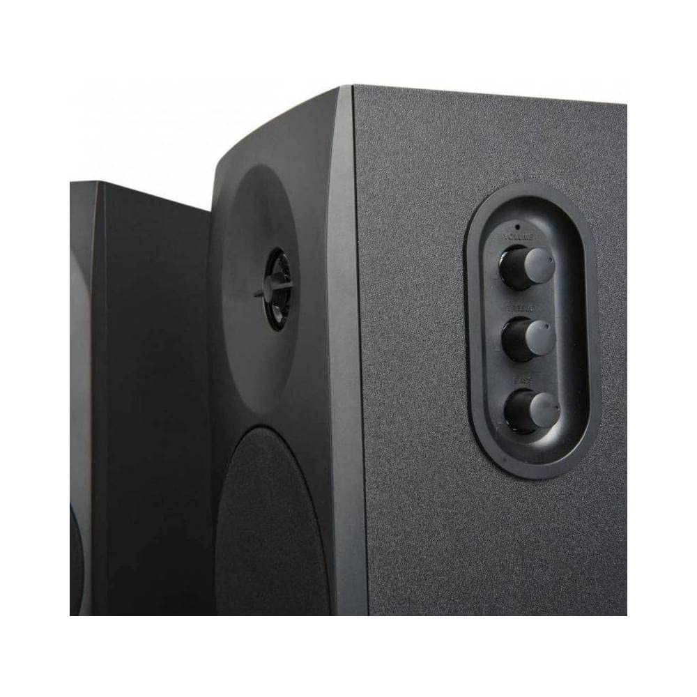 Woxter Dynamic Line Dl-410 BT - Altoparlanti Stereo 2.0 (potenza 150W, BLUETOOTH, Legno, Woofer da 4", 2 tweeter, 3.5 mm, RCA, Bass Reflex di controllo (volume, acuti, bassi), Nero