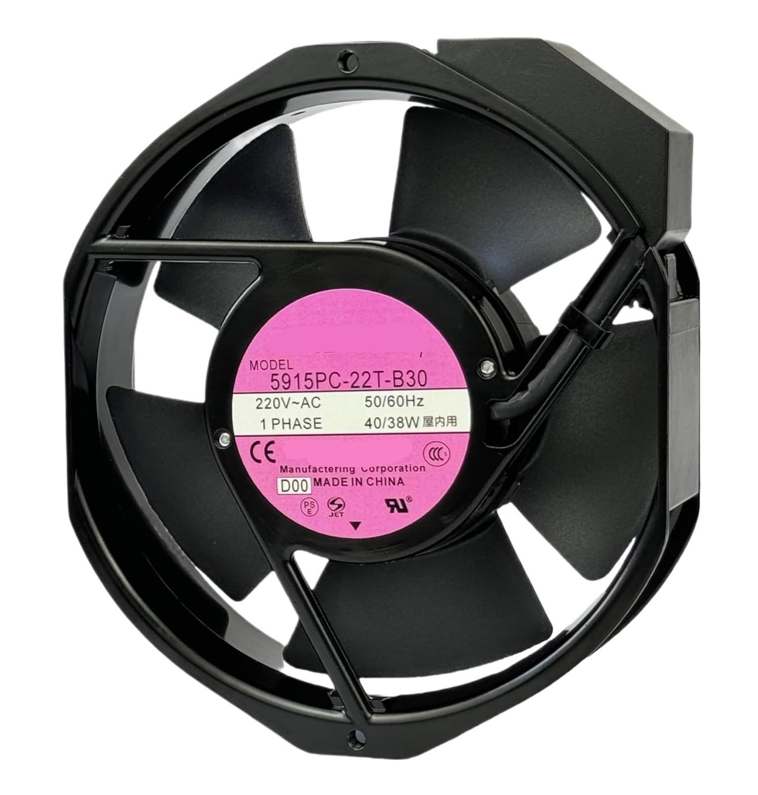 YMUGUEGH 5915PC-22T-B30 17238 220V Cooling Fan 17cm