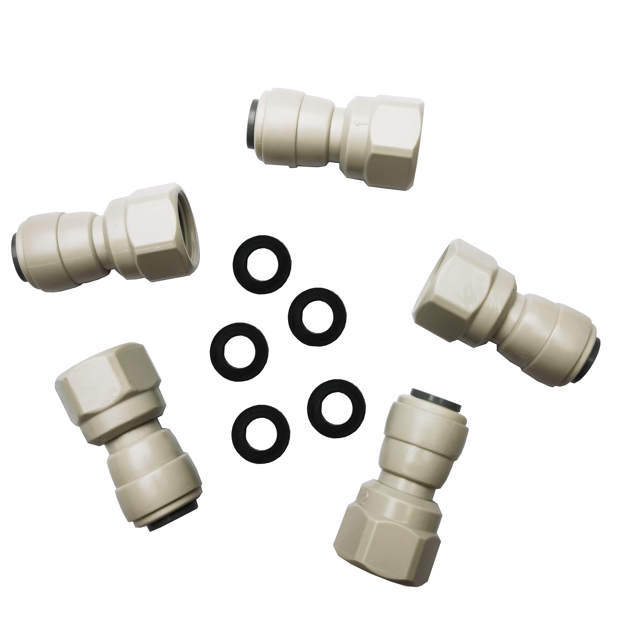 Buy YZM PushtoConnect Tube Fittings, Thread Female Adapters,1/4" NPTF