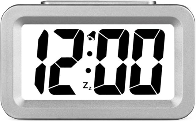 Smart LCD Digital Display Mute Luminous Alarm Clock With Snooze, Night Light, And Adjustable Light Function, Simple Setting, Progressive Alarm, Batteries Powered, Operated For Travel ,Office and Home Bedside Alarm Clock HA35