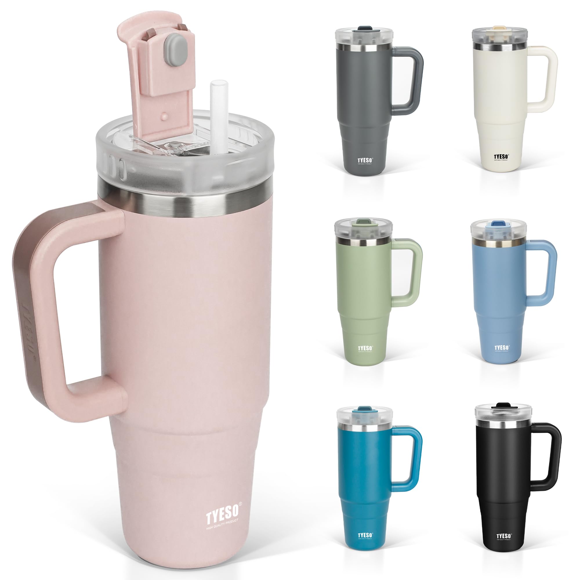 Amazon | TYESO タンブラー 1.2L 水筒 保冷 ステンレスボトル
