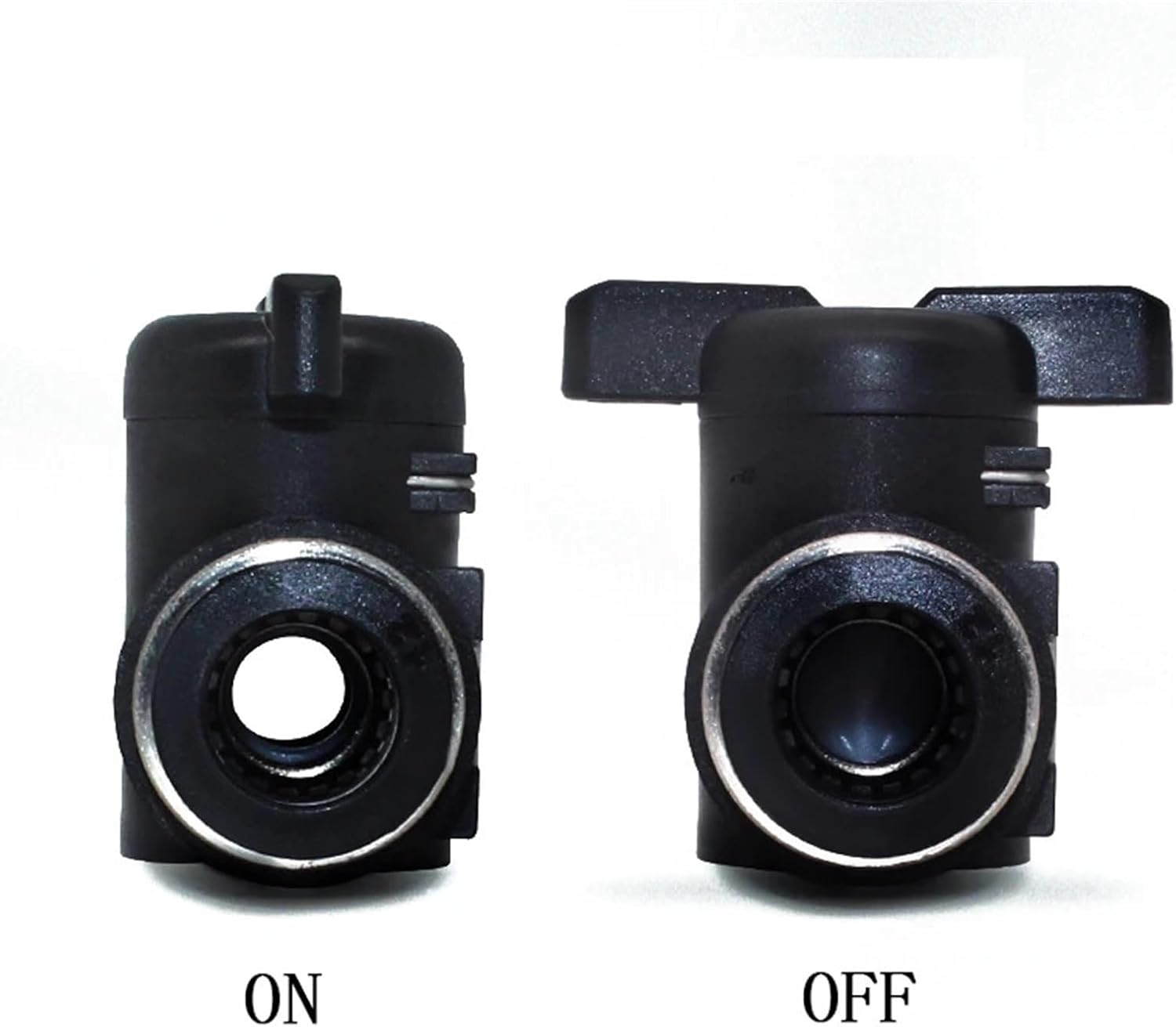 Pneumatic Manual Valve BUC BUL BUM Black Quick Coupling Steering Switch Manual Ball Valve Air Hose 4 6 8 10 12mm Straight Elbow(BUL8mm)