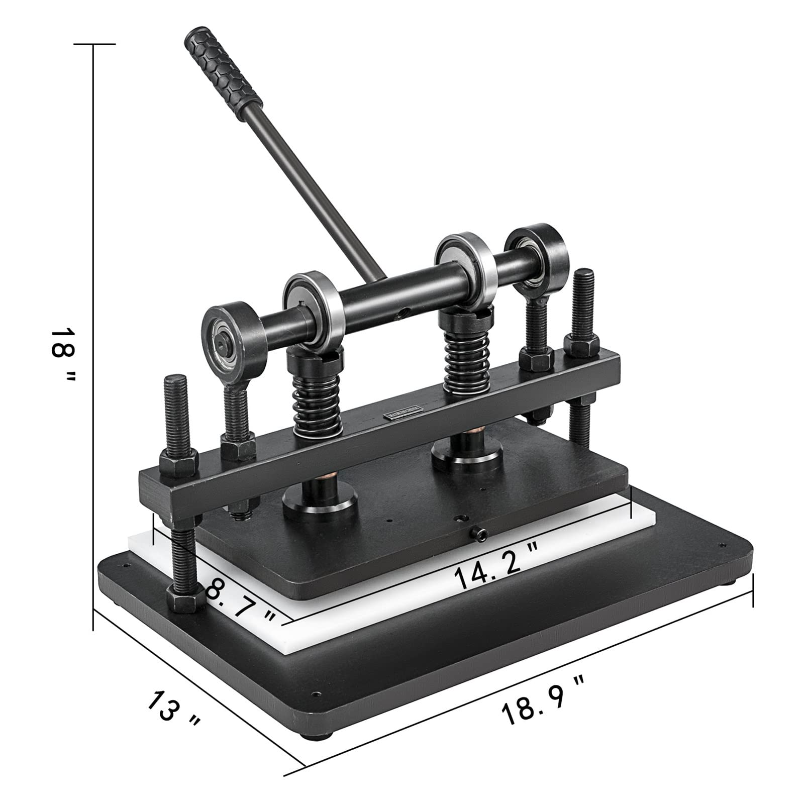 Macchina for il taglio della pelle Tessuto fai-da-te Pugno di carta Fustellatrice Goffratura Pressa manuale in Punch 1.5Ton 36x26cm Garantire la Stabilità