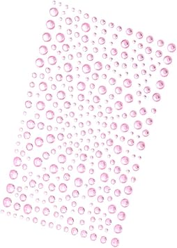 Decora 325 Pink Diamante Stick on Rhinestone Stickers Gems Cards and Self Adhesive Craft Bling