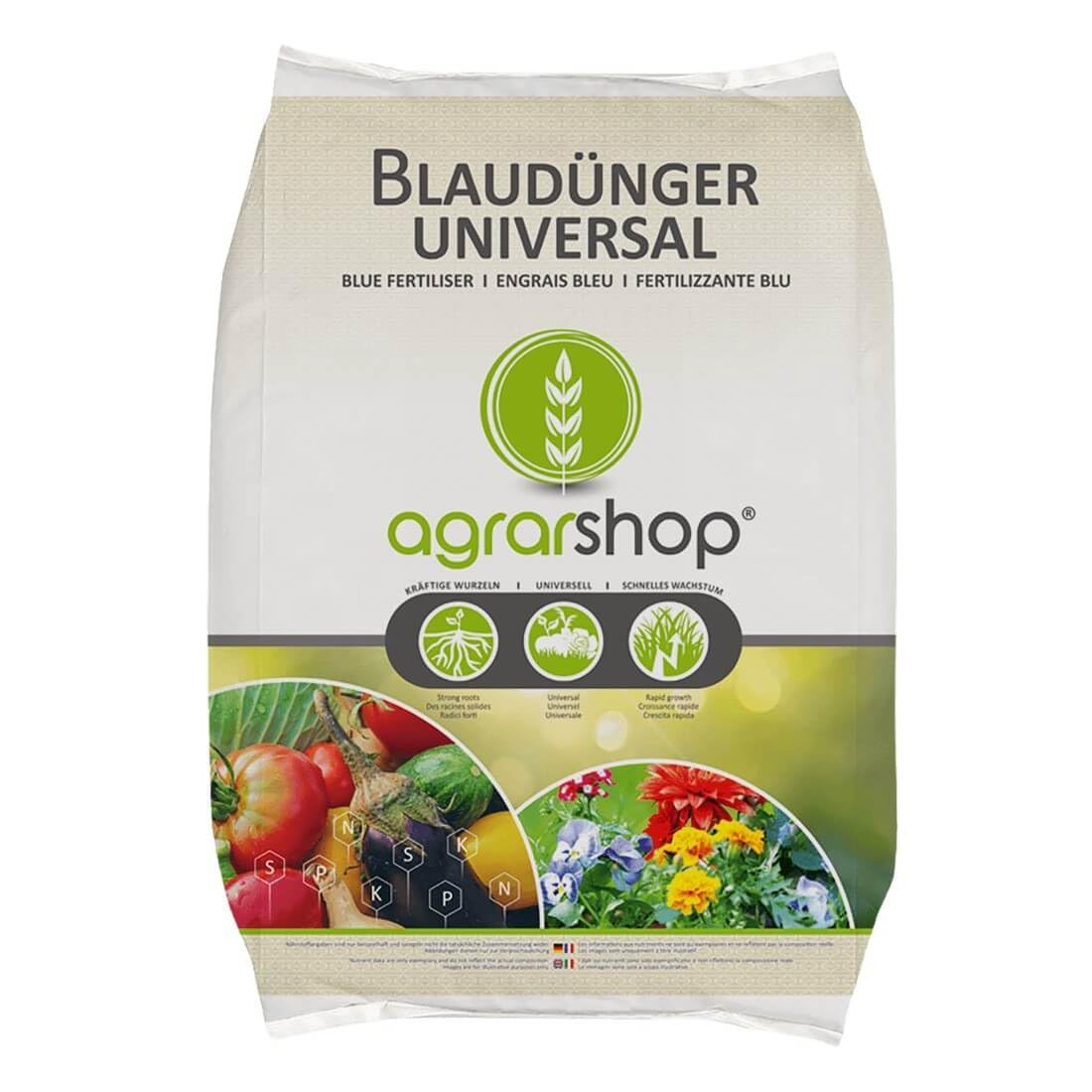 Agrarshop Blaudnger Universal 25 kg Blau Korn Rasendnger Gartendnger  Blumen : Amazon.de: Garten