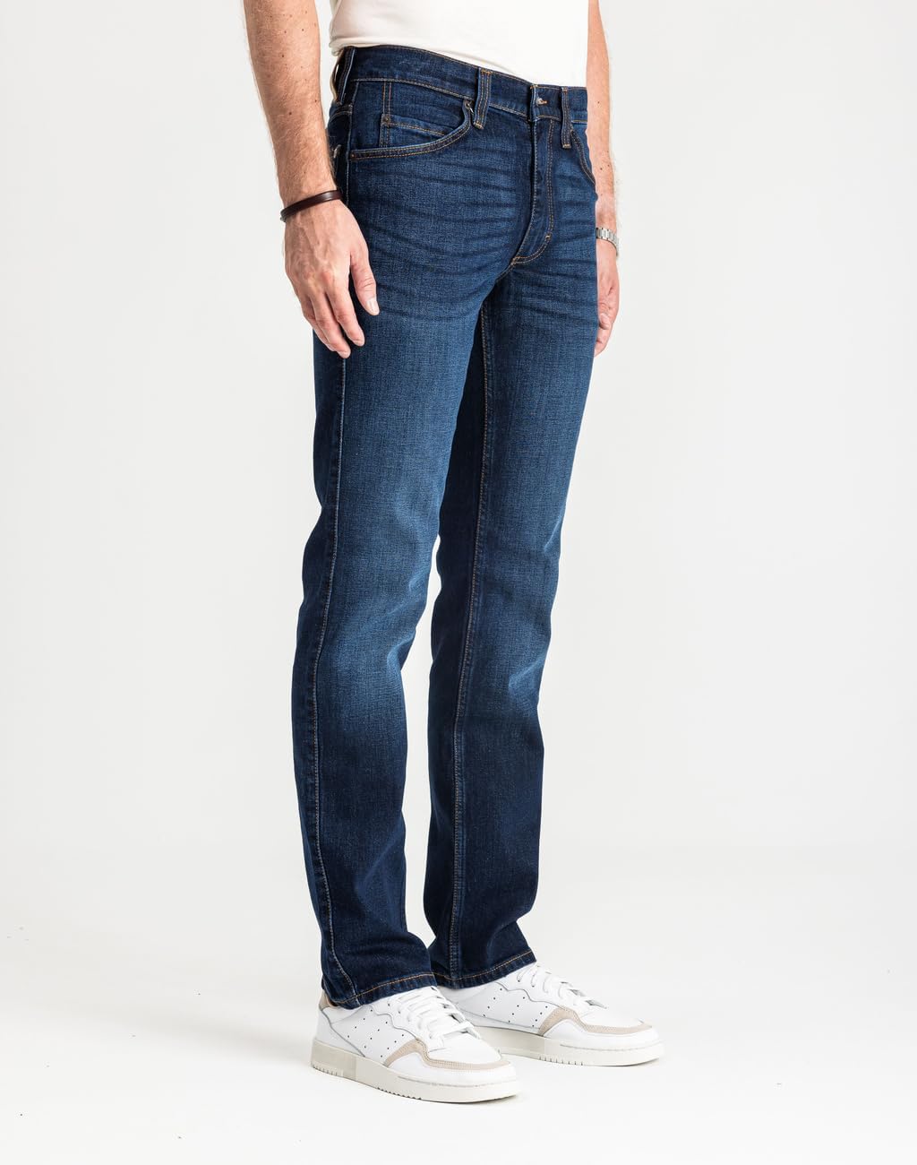MUSTANG Jeans Herren Tramper Tapered Slim Fit Denim Blue - Hosen Herren - Jeanshosen für Männer - 1015352 5000 982 (Blau)