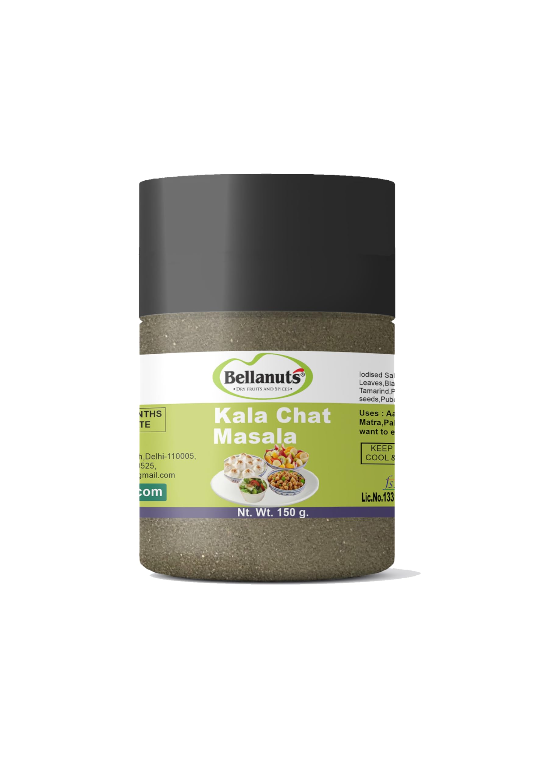 BELLANUTS Kala Chat Masala, 150gm | Old Delhi famous chaat masala