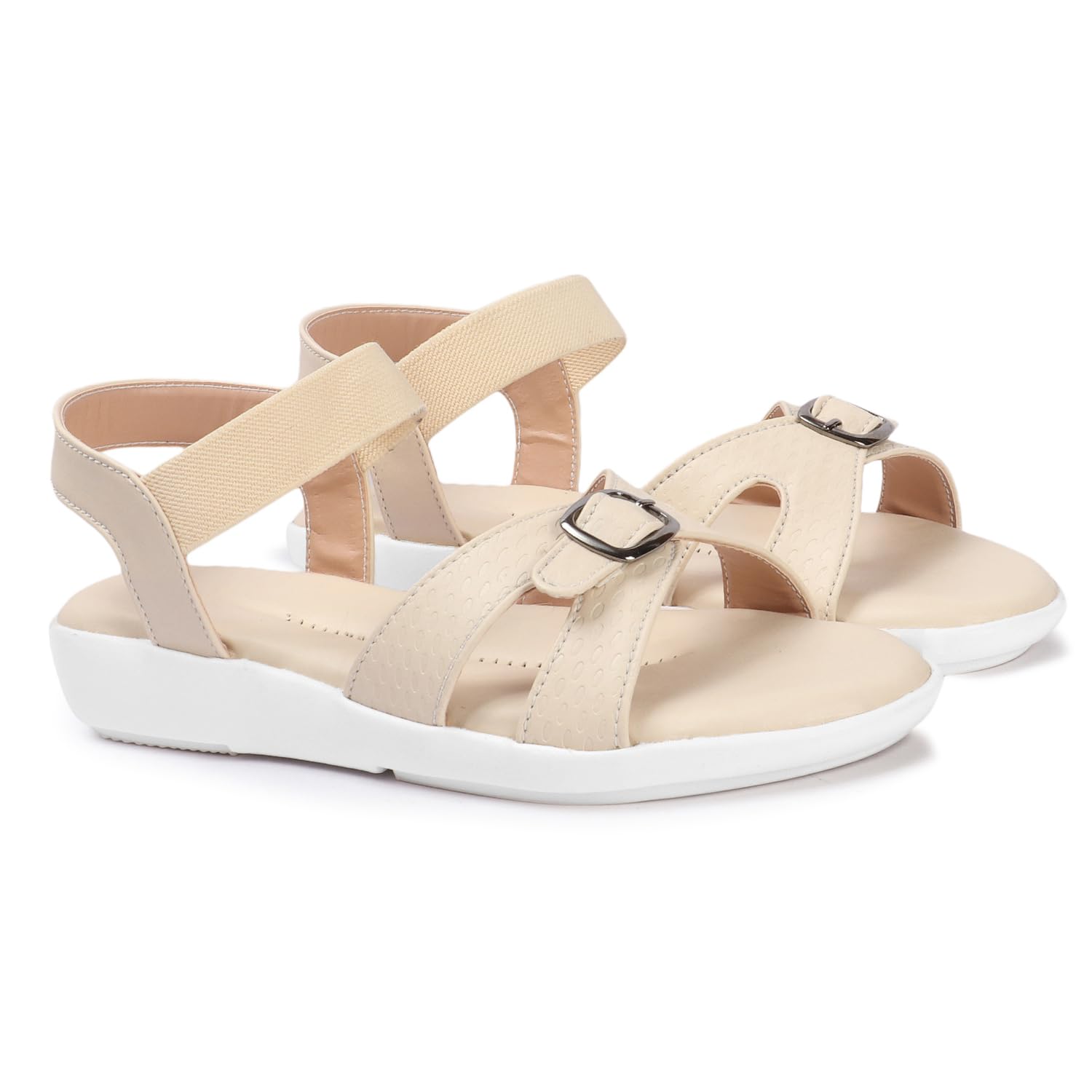 X XIOTA Introduce Newly Launched Comfortable Casual Wear Floater Sandals For Women/Ladies/Girls (Cream-37) (B0D5V9WYBF) Amazon Price History, Amazon Price Tracker