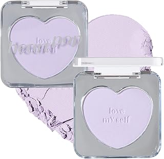 Heart Pop Blush, Cool Lavender Cheek Color, Natural Highlight & Glossy Finish, Lightweight Formula, Compact 0.2 oz – Lavender Snow