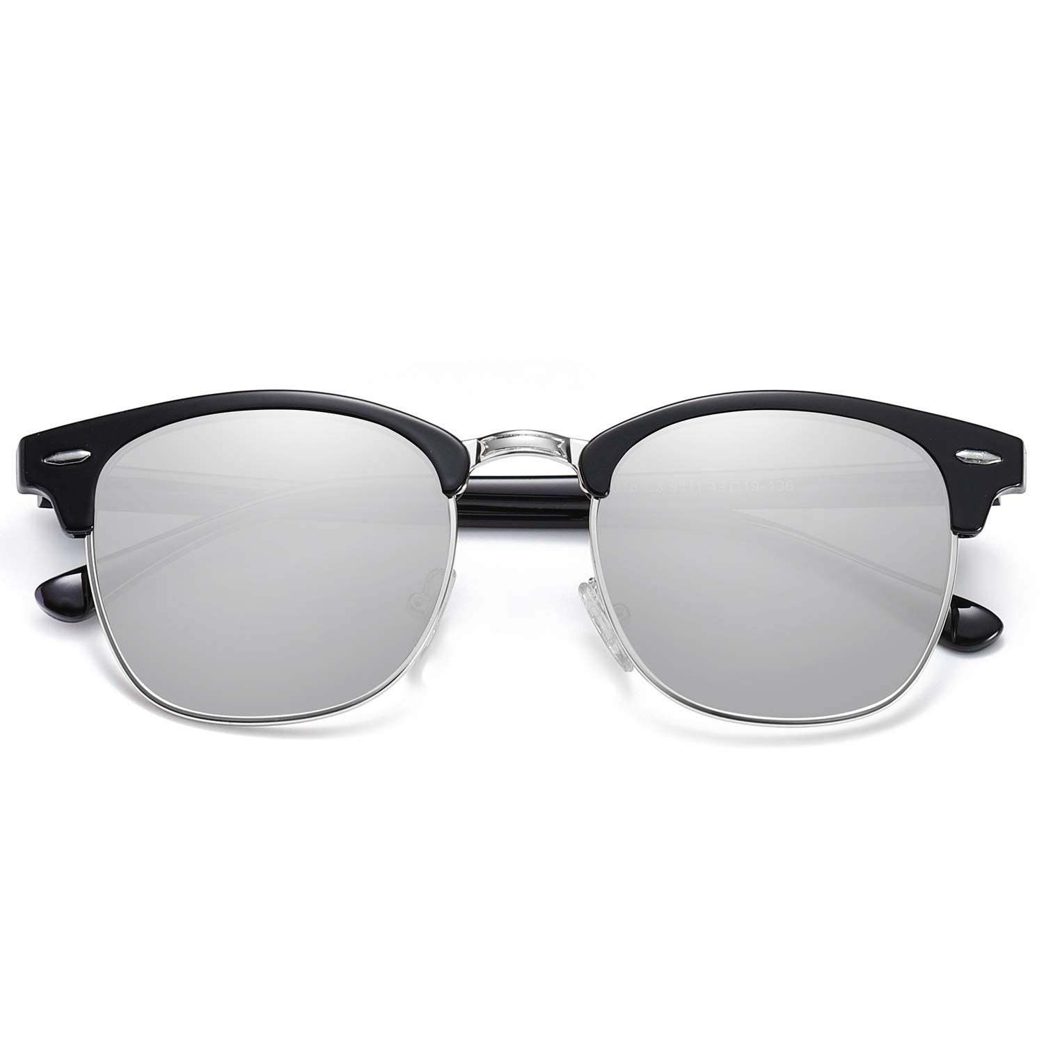 SOJOS Trendy Aviator Sunglasses Ens Woens Retro Double Bridge Etal - View #7