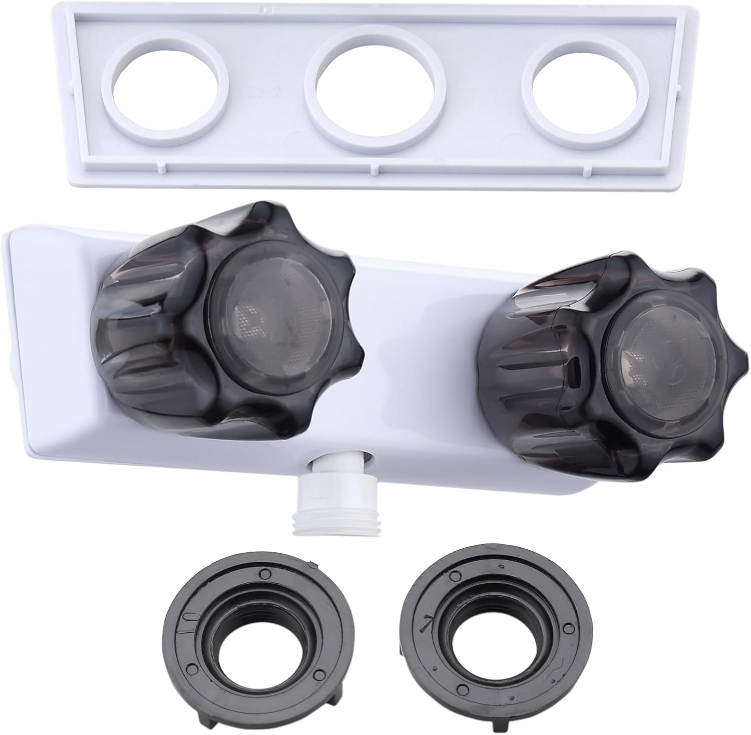 PuritySage RV Shower Faucet,4” Dual Knob Diverter Valve for