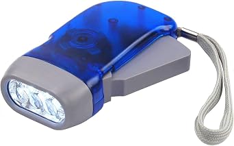 مصباح يدوي Digiflex Batterielose LED للتخييم Dynamo و3 LED