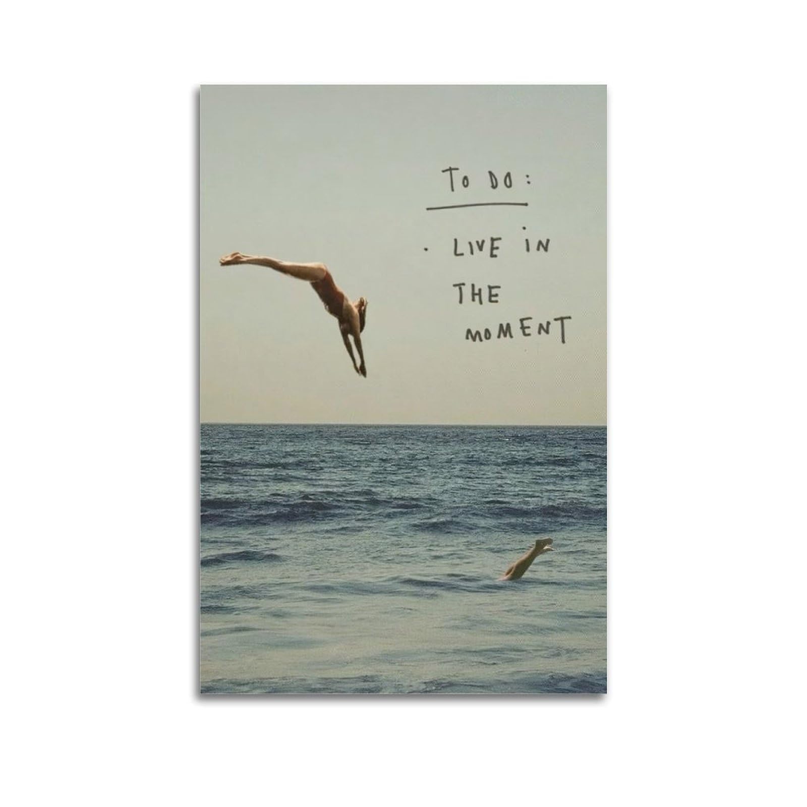 OKAHYS Motivational Quotes Poster to Do Live in The Moment Decorative Painting Canvas Wall Artworks Picture 20x30inch(50x75cm)