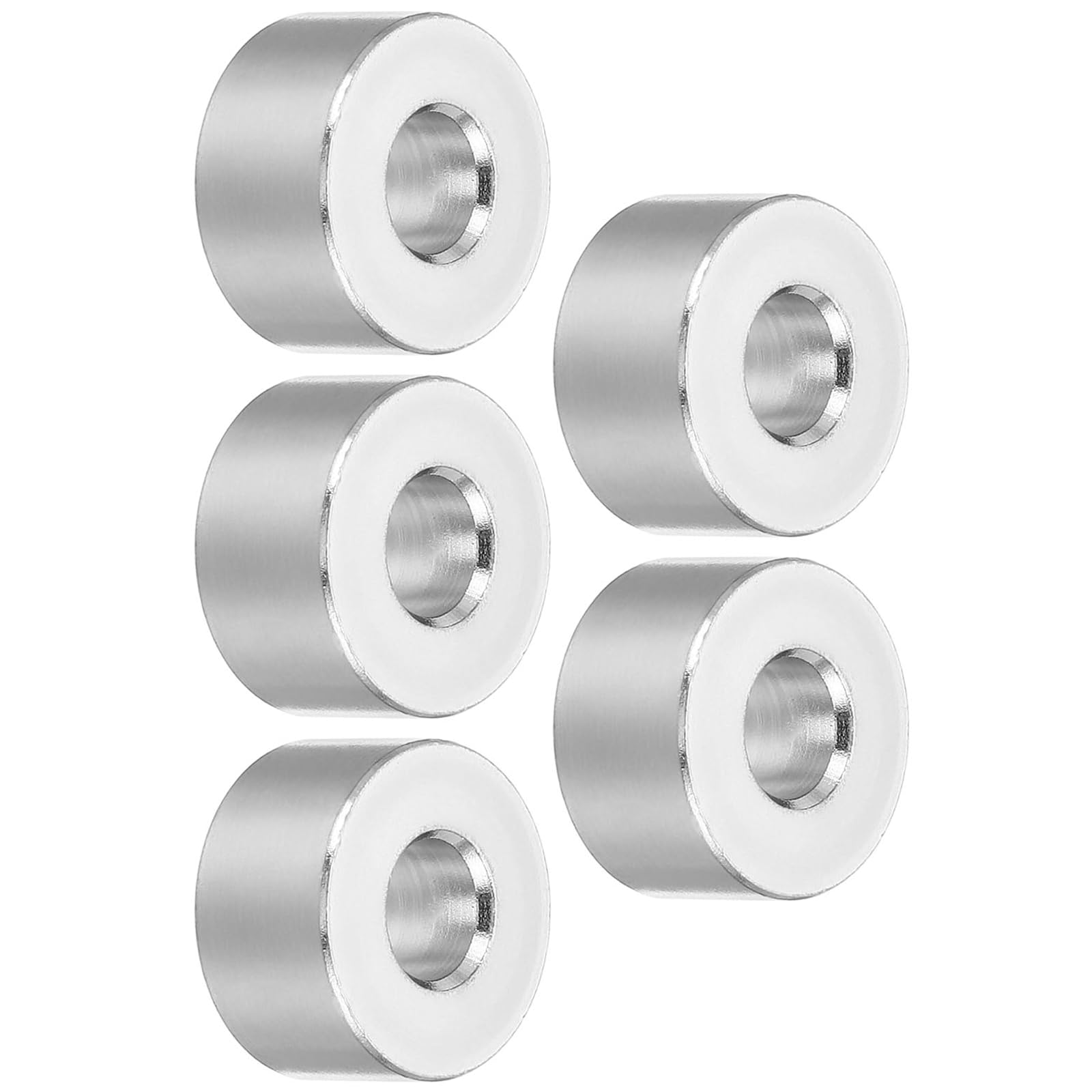 TOP-VIGOR 5Pcs M6 Aluminum Spacer, 6.2mm ID x 15mm OD x 8mm Length Metal Spacer