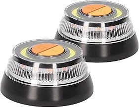 PMK GRUPO Luz V16 Holomogada DGT [2Uds] | Luz Emergencia Coche Averia o Accidente [Visibilidad 1 Km] | Linterna con Base Imantada o Gancho para Colgar de Activación Sencilla IDIADA PC21020081