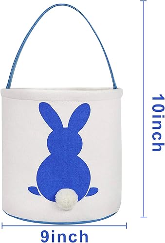 Miniatura 3 de 3 unidades de cesta de caza de huevos de Pascua para niños, cesta de conejo, bolsas de huevo, conejo, colas esponjosas, fiesta, celebrar,