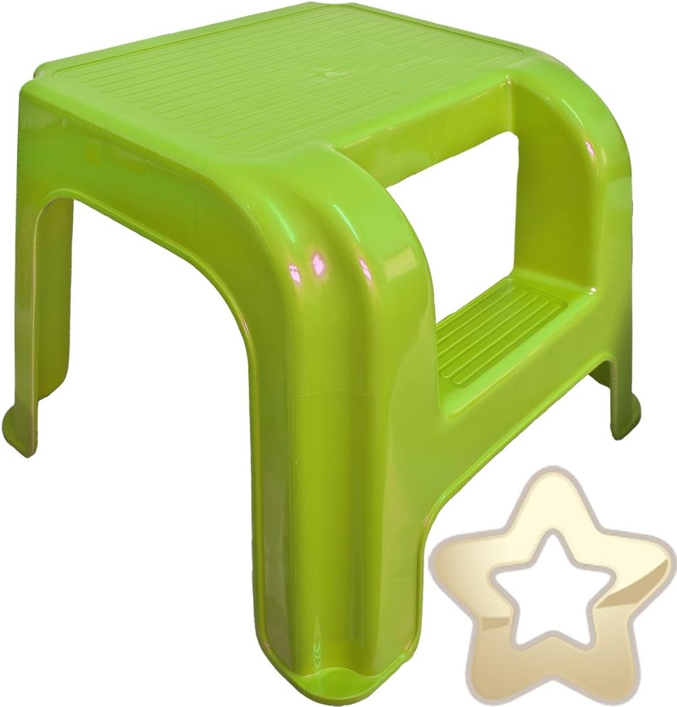 2 Step Stool Potty Training High for Little Legs Strong for Adults Green Amazon.co.uk