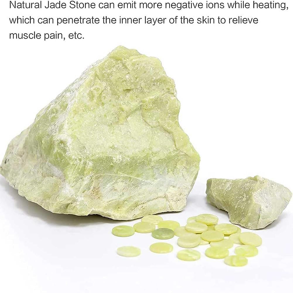 Termoforo Elettrico, Cuscino Riscaldante A Infrarossi Lontani in Giada, Cuscino Termico Elettrico per Alleviare Il Mal di Schiena E I Crampi, Terapia Calda A Infrarossi per Sciatica, Artrite