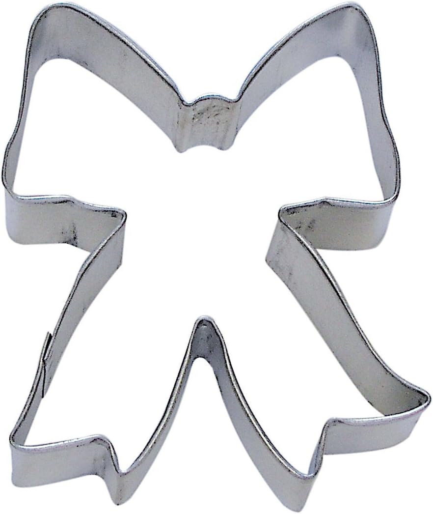 R&M Ribbon/Bow 3.5" Cookie Cutter Stainless Steel - Baking Tool for Cookies, Fondant & Crafts