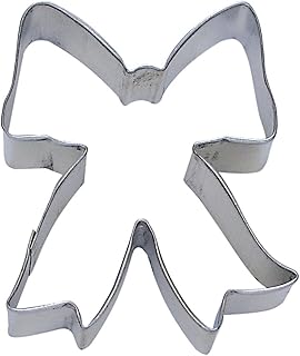 R&M Ribbon/Bow 3.5" Cookie Cutter in Durable, Economical, Tinplated Steel